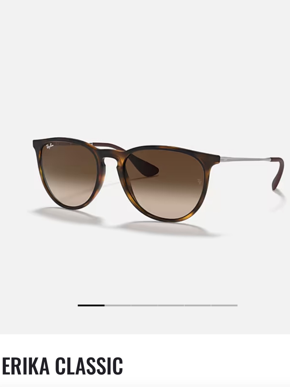 Ray-Ban Erika Classic Sunglasses - Tortoise Brown with Brown Gradient Lenses